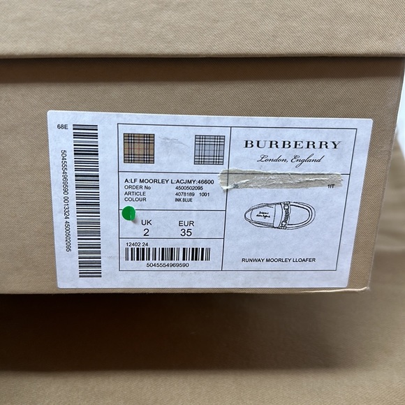 💯 Authentic Burberry London Runway Morley Loafer - Picture 9 of 9